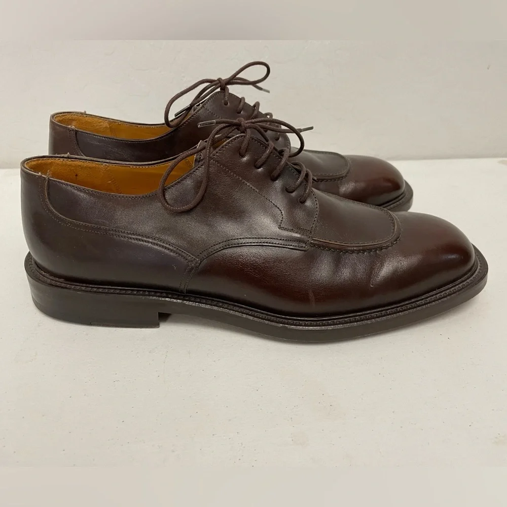 Neiman‎ Marcus Made in Spain Chunky Derby in Cordovan Brown Size 10 M